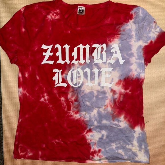 Zumba love tie dye T-shirt medium - Picture 1 of 2